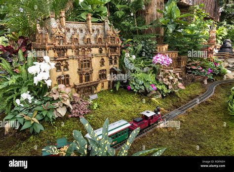 The Holiday Train Show in the Enid A. Haupt Conservatory is a seasonal ...