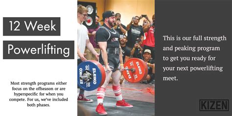 Powerlifting Program | Kizen Training