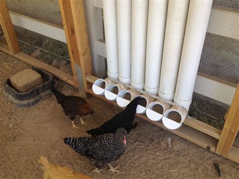 DIY chicken feeder pipe! ****** | Automatic chicken feeder, Chicken ...