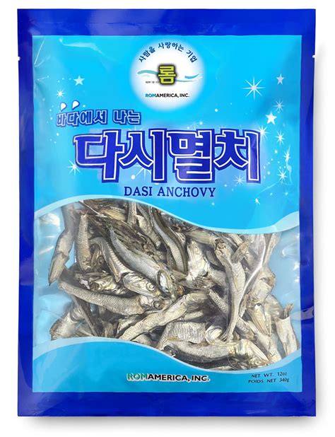 ROM AMERICA Korean Large Whole Dried Anchovies 12 oz - For Broth, Soup ...