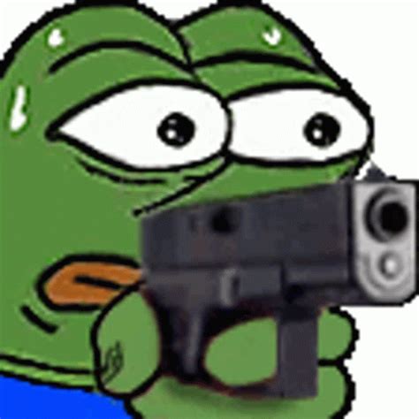 Pepe Pepe The Frog Sticker - Pepe Pepe The Frog Gun - Discover & Share GIFs