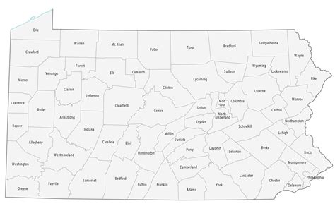 Pennsylvania County Map - GIS Geography