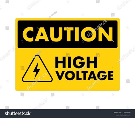 Danger High Voltage Sign Danger Sign Stock Vector (Royalty Free ...