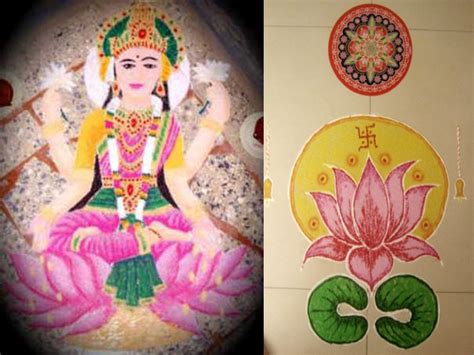 9 Best Lakshmi Rangoli Designs With Pictures | Styles At Life