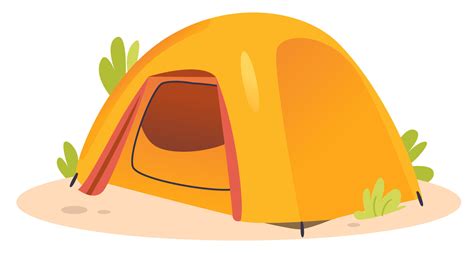 Camping tent. Cartoon vector illustration. 22182853 Vector Art at Vecteezy