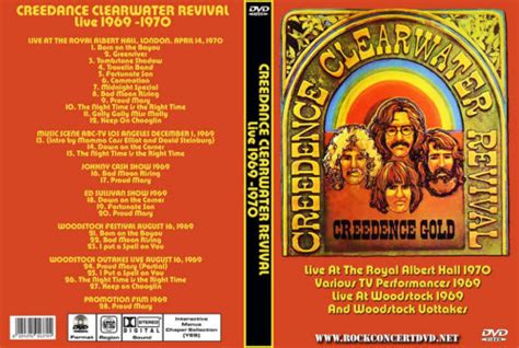 CREEDENCE CLEARWATER REVIVAL Live 1969 -1970 DVD | DVD Rock Depot