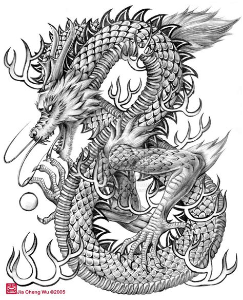 Chinese Dragon | Dragon tattoo, Dragon drawing, Dragon pictures