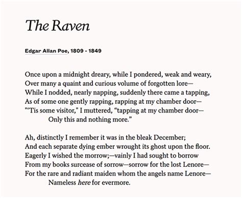 Edgar Allan Poe The Raven Poem