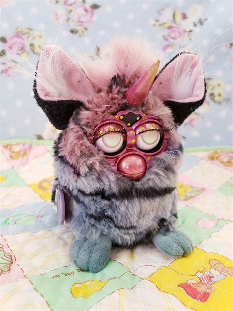 Magical Unicorn Furby with Pink to Blue Gradient