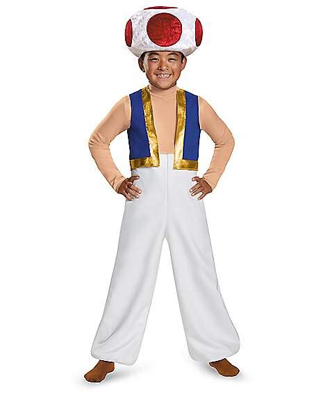 Kids Deluxe Toad Costume - Super Mario Bros. - Spirithalloween.com