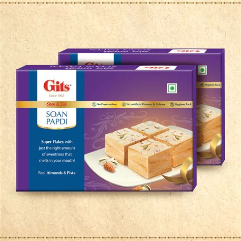 Soan papdi (Pack of 2)@Rs260 - Gits Food