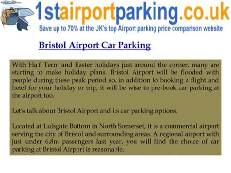 Bristol Airport Car Parking