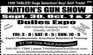 Nation's Gun Show, Nation's Gun Show at Dulles Expo Center