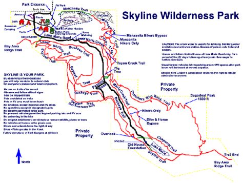 Skyline Wilderness Park Map - 2201 Imola Ave Napa CA • mappery