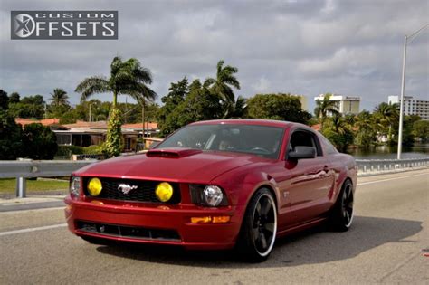 Wheel Offset 2007 Ford Mustang Slightly Aggressive Dropped 1 3 Custom Rims