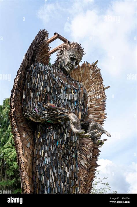 The Knife Angel - sculptor by Alfie Bradley - on display in Lichfield ...