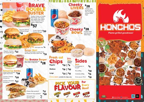 Honchos Menu Prices 2022 South Africa