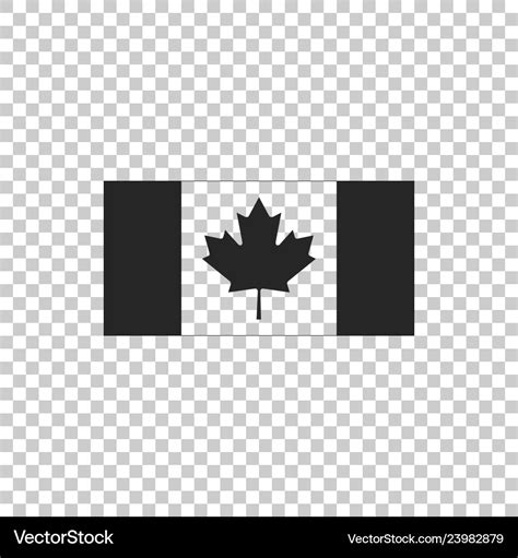 Canada flag icon on transparent background Vector Image