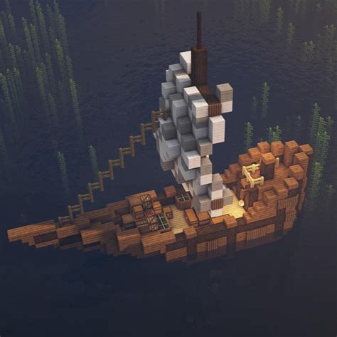 Random | Minecraft Builder on Instagram: "First ever boat I’ve designed ...