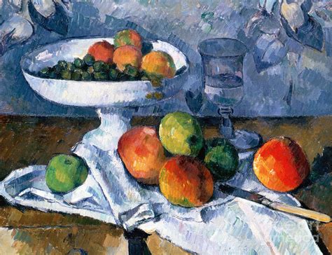 Still Life with Fruit Dish Painting by Paul Cezanne - Pixels