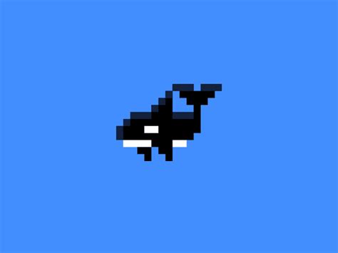 Pixel Orca by Daniel Bodea / Kreatank on Dribbble