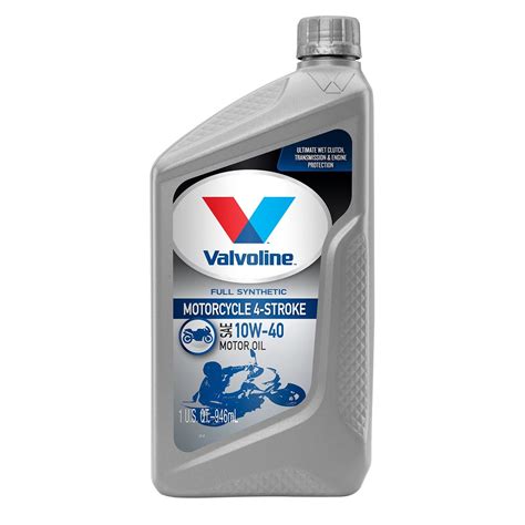 Valvoline 10W-40 Full Synthetic Motorcycle Engine Oil 1 Quart