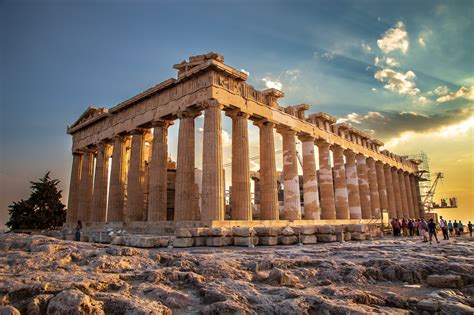 Photo: Sunset at the Parthenon in Athens, Greece