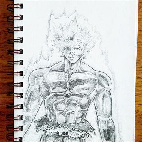 Mastered UI Goku Sketch : r/dbz