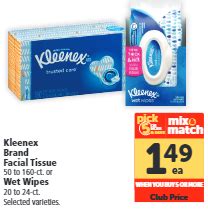 Kleenex Coupons = $0.99 for Facial Tissue or Wet Wipes - Super Safeway