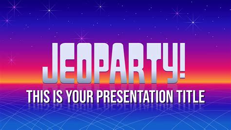 Interactive Jeopardy. Free PowerPoint Template & Google Slides Theme