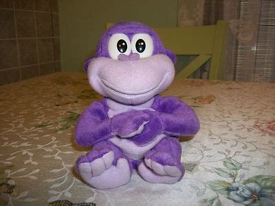 2001 Original BONZI BUDDY Purple Monkey Beanbag Plush / 9"L X 6"W ...