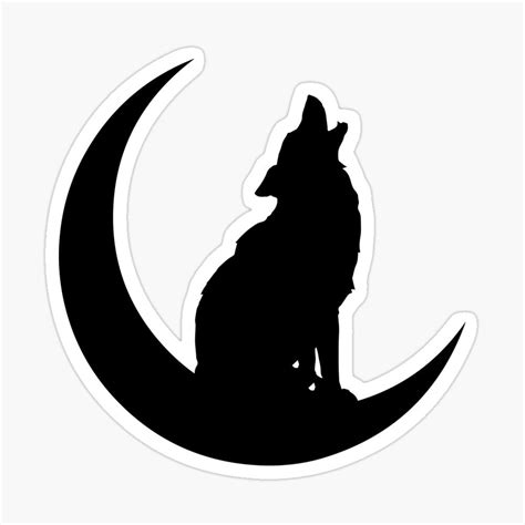 Black wolf howling to the moon silhouette – Artofit