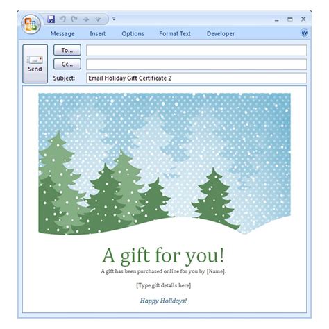 Free Holiday Email Templates For Outlook - FREE PRINTABLE TEMPLATES