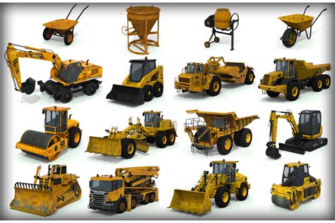 Construction Vehicles Pack | 3D 汽车 | Unity Asset Store