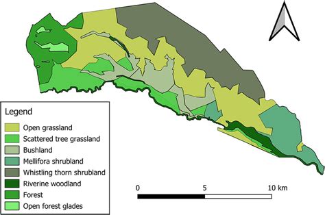 Habitat map of Nairobi National Park. | Download Scientific Diagram