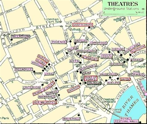 Map of London Theatre District | London theatre, Theater district, London