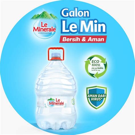 Jual AIR MINUM LE MINERALE GALON ISI 15 LITER | Shopee Indonesia