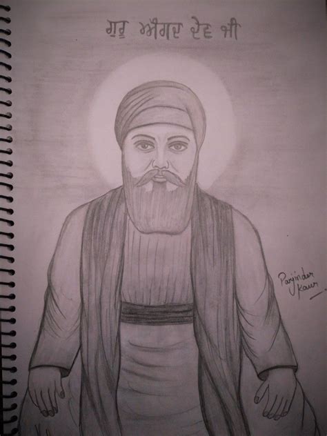 Guru Angad Dev ji 🙏(Sketch) | Guru angad dev ji, Dev ji, Guru