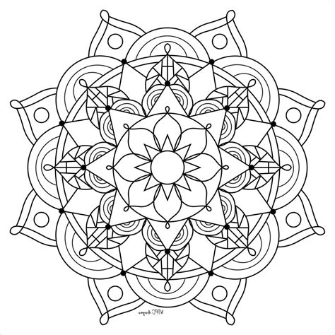 12 Nouveau De Mandala à Imprimer Pour Adulte Image - Coloriage : Coloriage