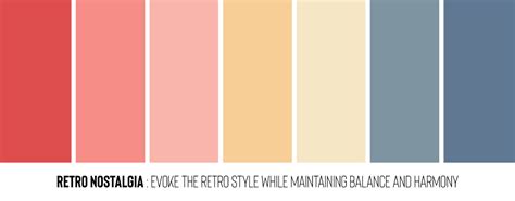 Retro Color Palettes Inspired by the Iconic Colors - Lady Fashion Design