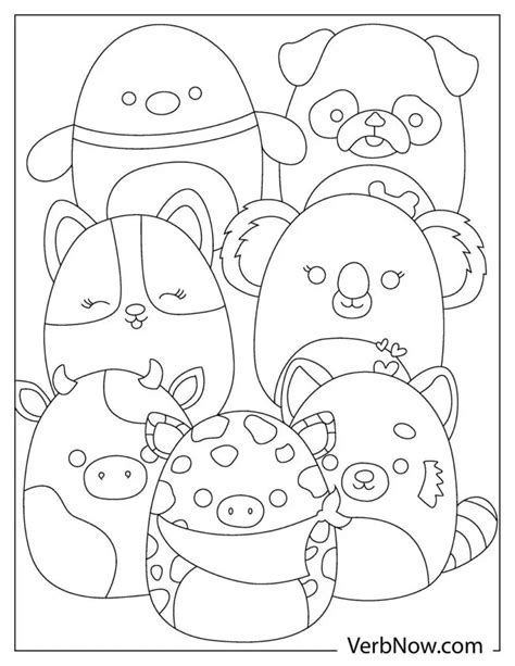 Free SQUISHMALLOWS Coloring Pages & Book for Download (Printable PDF ...