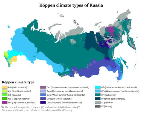 Map : Climate zones of Russia - Infographic.tv - Number one ...