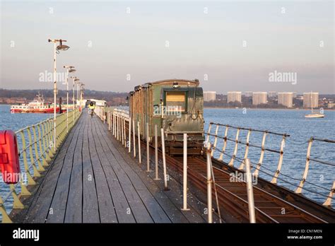 Hythe Ferry and Pier Railway; Southampton; England; UK Stock Photo - Alamy