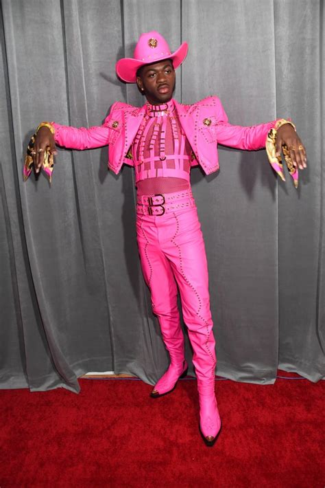 Lil Nas X's Pink Versace Cowboy Outfit at the Grammys 2020 | POPSUGAR ...