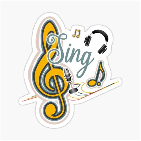 "Sing out loud with me, Im always singing" Sticker for Sale by ...