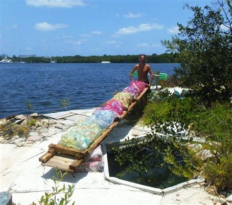 A Man Turns 100,000 Plastic Bottles Into a Floating Island to Send a ...