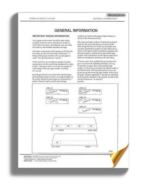 Detroit Diesel Series 60 Parts Catalog