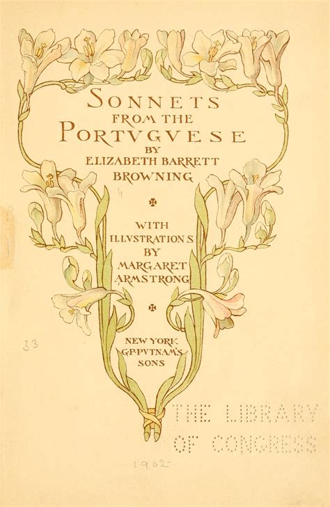 Sonnets from the Portuguese : Browning, Elizabeth Barrett, 1806-1861 ...