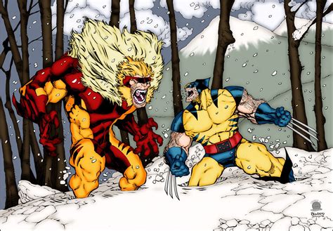 ArtStation - Wolverine VS Sabretooth, Cat Luniscia | Sabretooth marvel ...