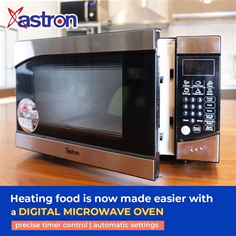 Astron MW-2322 Stainless 23L Digital Microwave Oven (900W) 1 Year Warr ...